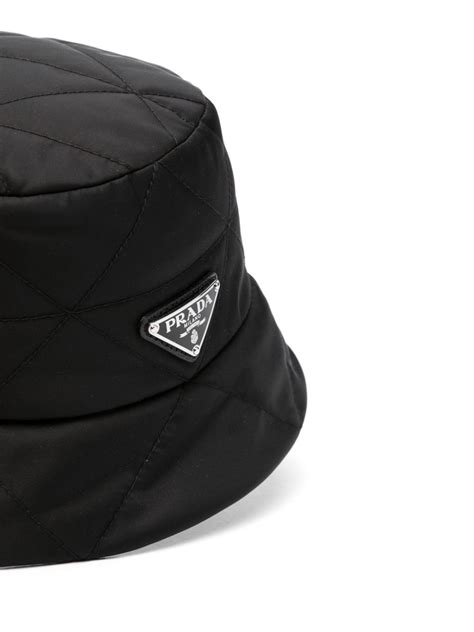 prada logo plaque visor hat|Prada Bucket Hats & Hats for Women .